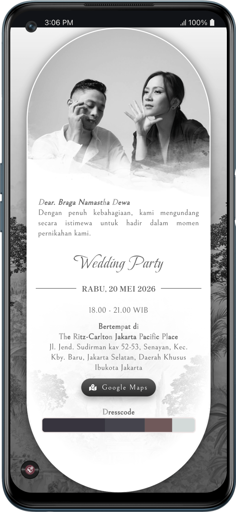 Undangan Milea — Resepsi Sesi 2