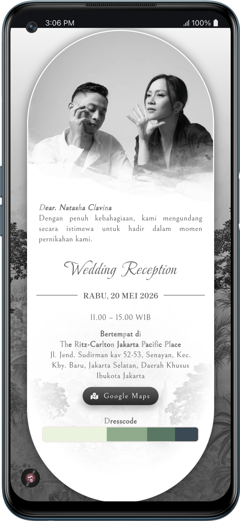 Undangan Rania — Resepsi Sesi 1